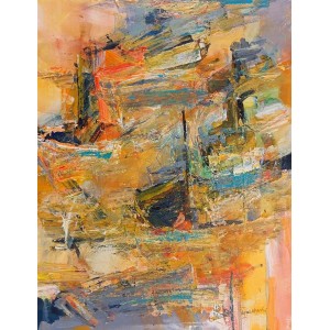 Ejaz Khan, 10 x 13 Inch, Mixed Media on Paper, Abstract Painting, AC-EJK-002